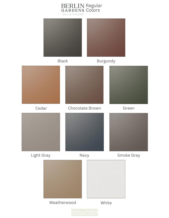 Berlin Gardens Standard Poly Color Options