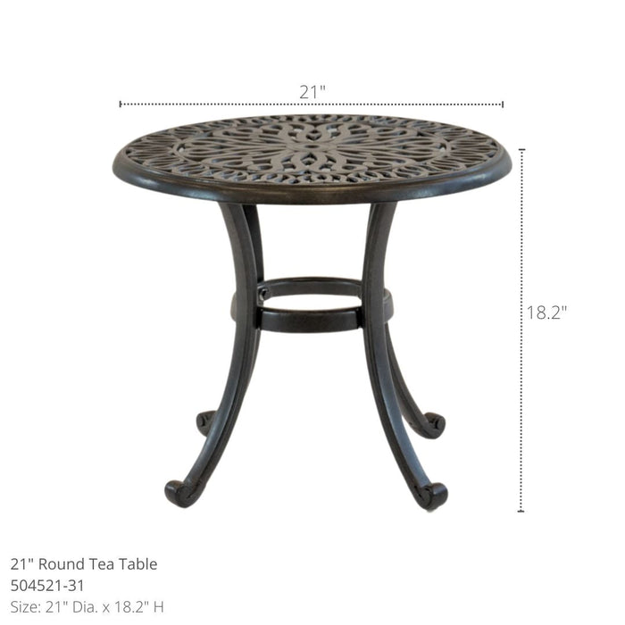 Biscayne 21" Round Tea Table