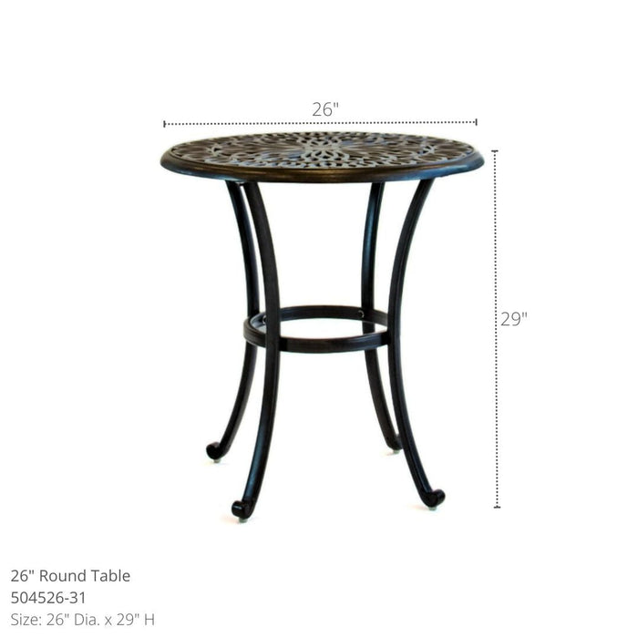 Biscayne 26" Bistro Set (3 Piece Set)