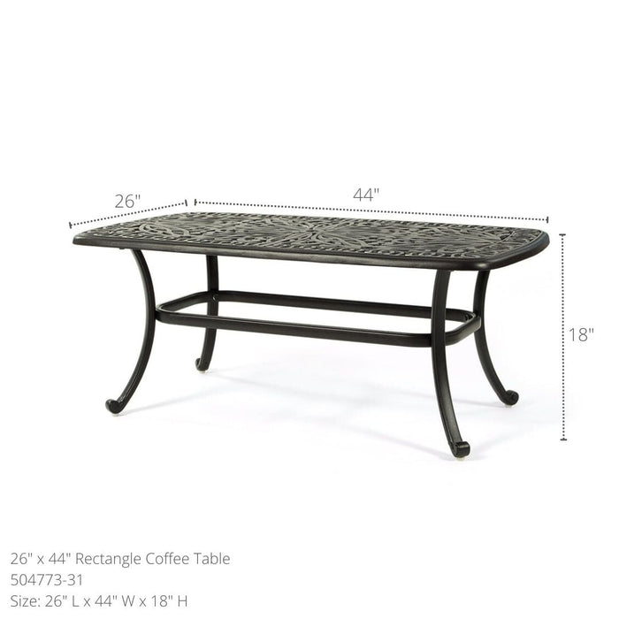 Biscayne 26" x 44" Rectangular Coffee Table