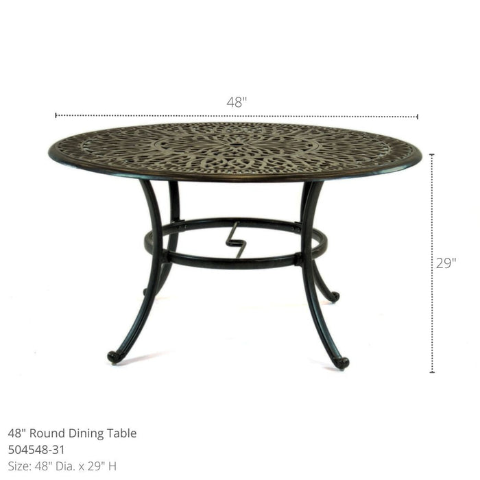 Biscayne 48" Round Dining Set (5 Piece Set)