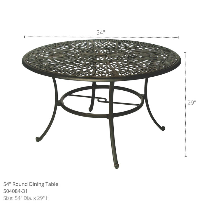 Biscayne 54" Round Dining Set (5 Piece Set)