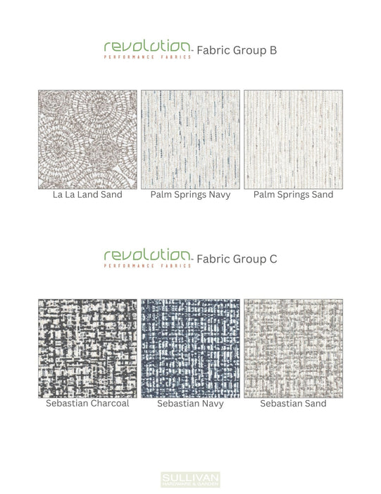 Revolution Performance Fabric B and C Color Options for Berlin Gardens