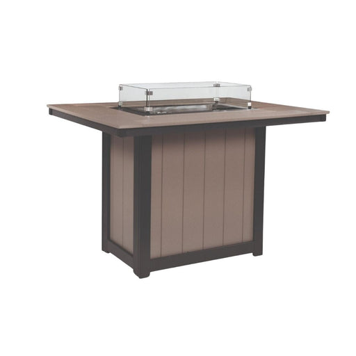 Berlin Gardens Donoma 42" x 54" Rectangular Fire Table Bar - Sullivan Hardware & Garden