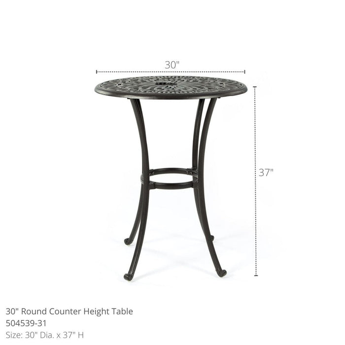 Biscayne 30" Swivel Dining Set Counter Height (3 Piece Set) - Sullivan Hardware & Garden