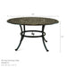 Biscayne 48" Round Dining Set with Swivels (5 Piece Set) - Sullivan Hardware & Garden