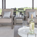 Berlin Gardens Camden Club Chairs and End Table in Coastal Gray