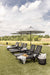 Casual Back Chaise Lounges and Rectangular End Table in Black