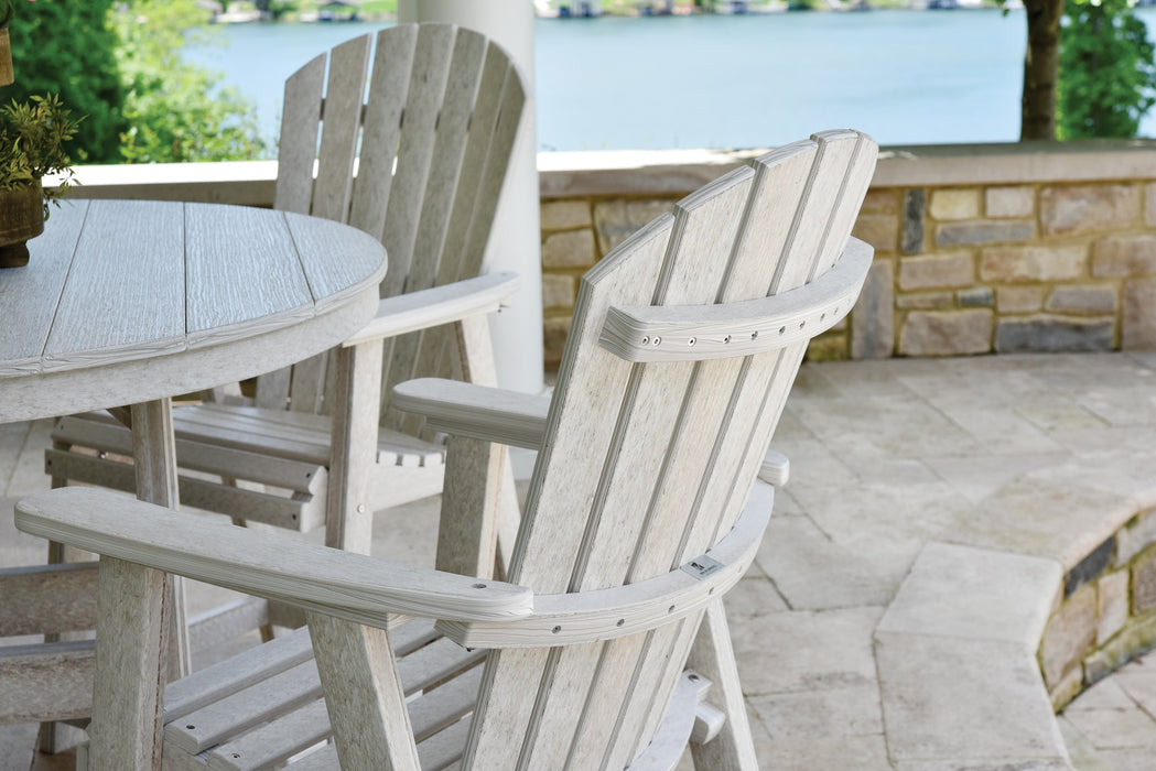 Close-Up of Berlin Gardens Comfo Back Counter Chair - Seashell