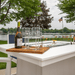 Berlin Gardens Donoma 42" x 54" Rectangular Fire Table Bar - White
