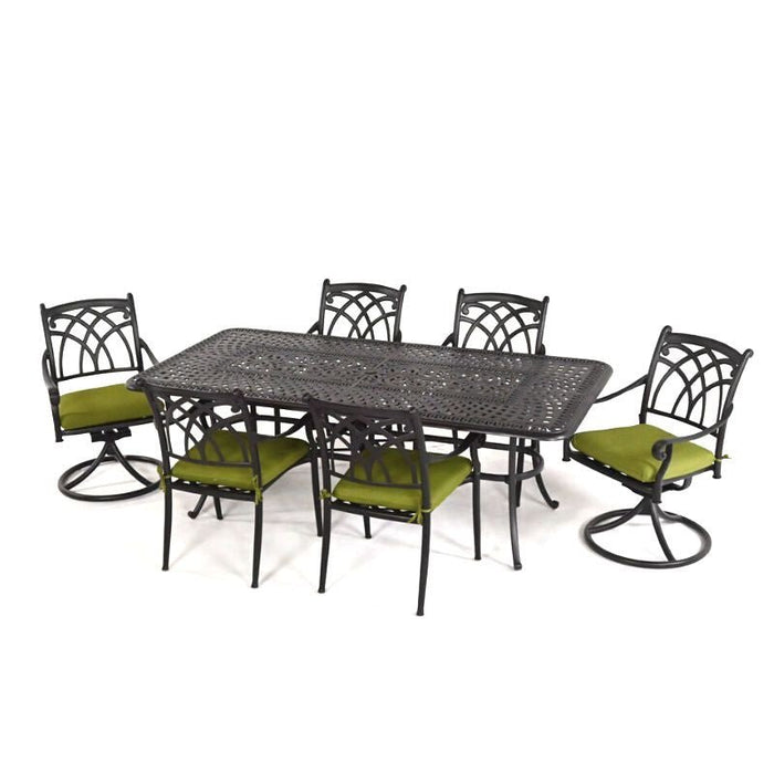 Hanamint Bella 42" x 84" Dining Set (7 Piece Set) - Sullivan Hardware & Garden
