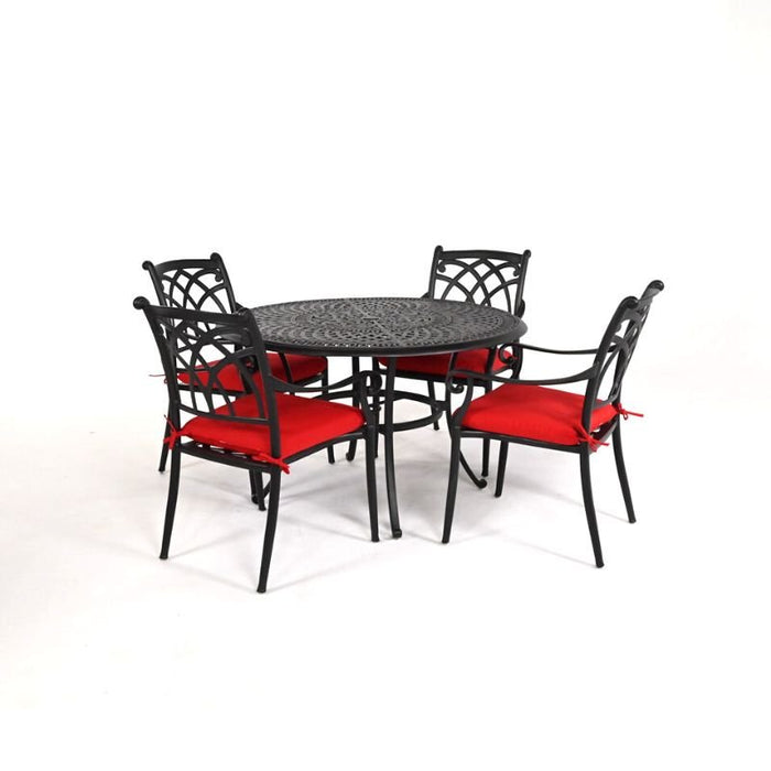 Hanamint Bella 48" Round Dining Set (5 Piece Set) - Sullivan Hardware & Garden