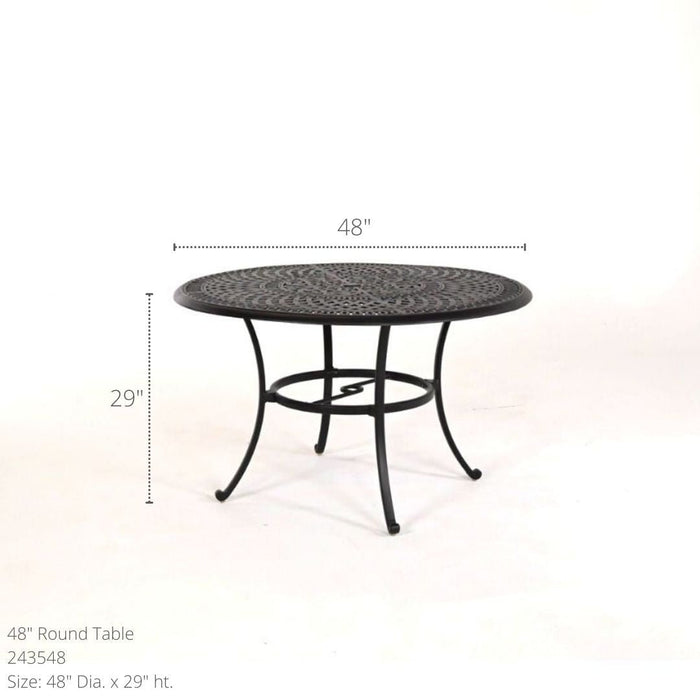 Hanamint Bella 48" Round Table - Sullivan Hardware & Garden