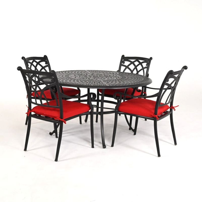 Hanamint Bella 54" Round Dining Set (5 Piece Set) - Sullivan Hardware & Garden