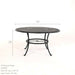 Hanamint Bella 54" Round Dining Set with Swivels (5 Piece Set) - Sullivan Hardware & Garden
