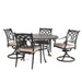 Hanamint Bella 54" Round Dining Set with Swivels (5 Piece Set) - Sullivan Hardware & Garden