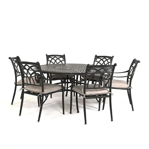 Hanamint Bella 60" Round Dining Set (7 Piece Set) - Sullivan Hardware & Garden