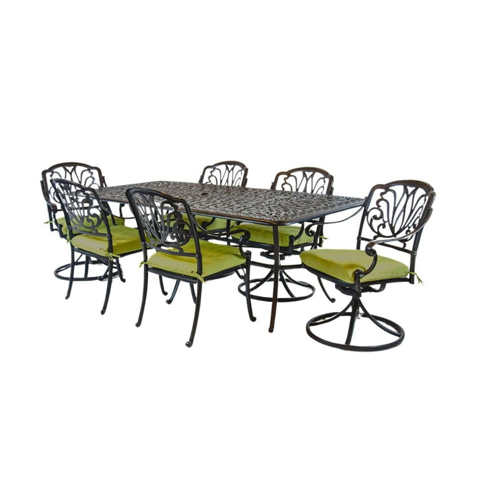 Hanamint Biscayne 42" x 84" Dining Set (7 Piece Set) - Sullivan Hardware & Garden