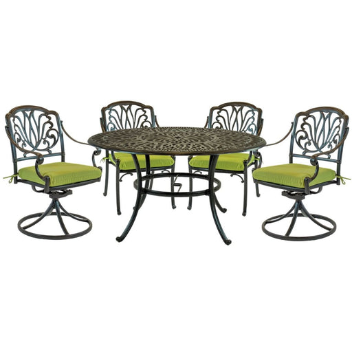 Hanamint Biscayne 48" Round Dining Set with Swivels (5 Piece Set) - Sullivan Hardware & Garden