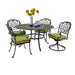 Hanamint Biscayne 54" Round Dining Set with Swivels (5 Piece Set) - Sullivan Hardware & Garden
