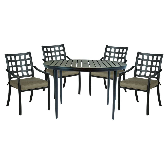 Hanamint Carlisle 48" Round Dining Set (5 Piece Set) - Sullivan Hardware & Garden