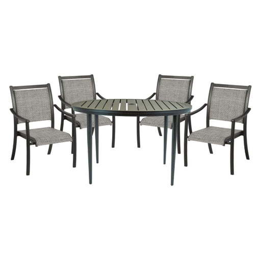 Hanamint Carlisle 48" Round Sling Dining Set (5 Piece Set) - Sullivan Hardware & Garden