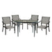 Hanamint Carlisle 48" Round Sling Dining Set (5 Piece Set) - Sullivan Hardware & Garden