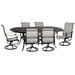 Hanamint Classic 42" x 84" Oval Sling Dining Set (7 Piece Set) - Sullivan Hardware & Garden