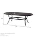Hanamint Classic 42" x 84" Oval Sling Dining Set (7 Piece Set) - Sullivan Hardware & Garden