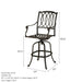 Hanamint Mayfair 42" Round Pedestal Bar Set (5 Piece Set) - Sullivan Hardware & Garden