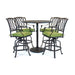 Hanamint Mayfair 42" Round Pedestal Bar Set (5 Piece Set) - Sullivan Hardware & Garden