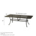 Hanamint Mayfair 42" x 76" Dining Set with Swivels (7 Piece Set) - Sullivan Hardware & Garden