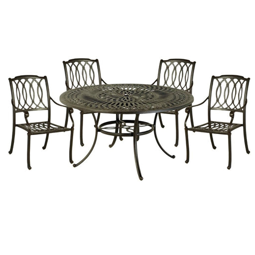 Hanamint Mayfair 54" Round Dining Set (5 Piece Set) - Sullivan Hardware & Garden