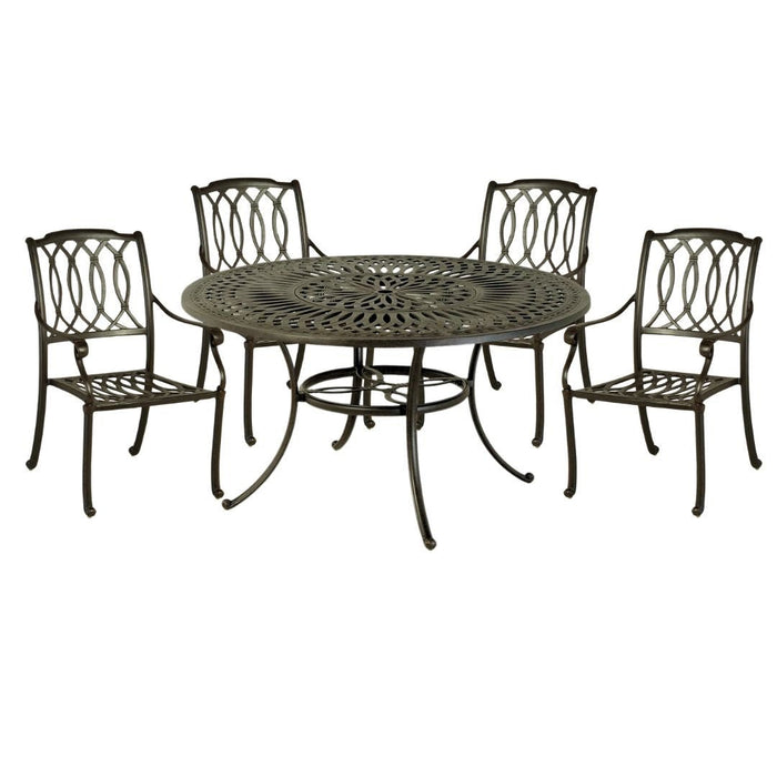Hanamint Mayfair 54" Round Dining Set (5 Piece Set) - Sullivan Hardware & Garden
