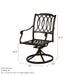Hanamint Mayfair 54" Round Dining Set with Swivels (5 Piece Set) - Sullivan Hardware & Garden