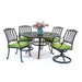 Hanamint Mayfair 54" Round Dining Set with Swivels (5 Piece Set) - Sullivan Hardware & Garden