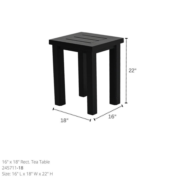 Hanamint Sherwood 16" x 18" Rectangle Tea Table - Sullivan Hardware & Garden