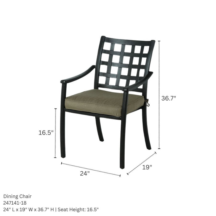 Hanamint Sherwood 44" Square Dining Set (5 Piece Set) - Sullivan Hardware & Garden