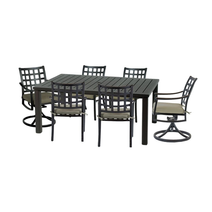Hanamint Sherwood 44" x 68" Dining Set (7 Piece Set) - Sullivan Hardware & Garden