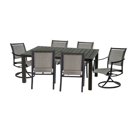 Hanamint Sherwood 44" x 68" Sling Dining Set (7 Piece Set) - Sullivan Hardware & Garden