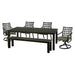 Hanamint Sherwood 44" x 84" Dining Set with Bench (6 Piece Set) - Sullivan Hardware & Garden