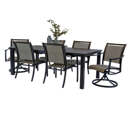 Hanamint Sherwood 44" x 84" Sling Dining Set (7 Piece Set) - Sullivan Hardware & Garden
