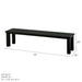 Hanamint Sherwood 44" x 84" Sling Dining Set with Bench (6 Piece Set) - Sullivan Hardware & Garden