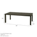 Hanamint Sherwood 44" x 84" Sling Dining Set with Bench (6 Piece Set) - Sullivan Hardware & Garden