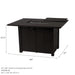 Hanamint Sherwood 47" x 64" Fire Dining Set Counter Height (5 Piece) - Sullivan Hardware & Garden