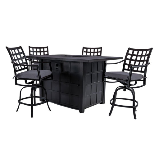Hanamint Sherwood 47" x 64" Fire Dining Set Counter Height (5 Piece) - Sullivan Hardware & Garden
