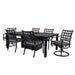 Hanamint Sherwood 47" x 84" Fire Dining Set (7 Piece Set) - Sullivan Hardware & Garden