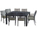 Hanamint Sherwood 60" Dining Set (9 Piece Set) - Sullivan Hardware & Garden