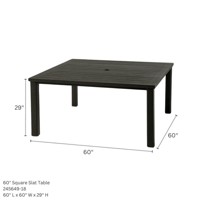 Hanamint Sherwood 60" Dining Set (9 Piece Set) - Sullivan Hardware & Garden