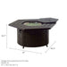 Hanamint Sherwood Hexagon Fire Pit Table - Sullivan Hardware & Garden